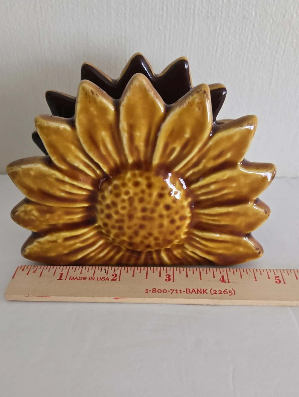 Sunflower Ceramic Napkin Holder